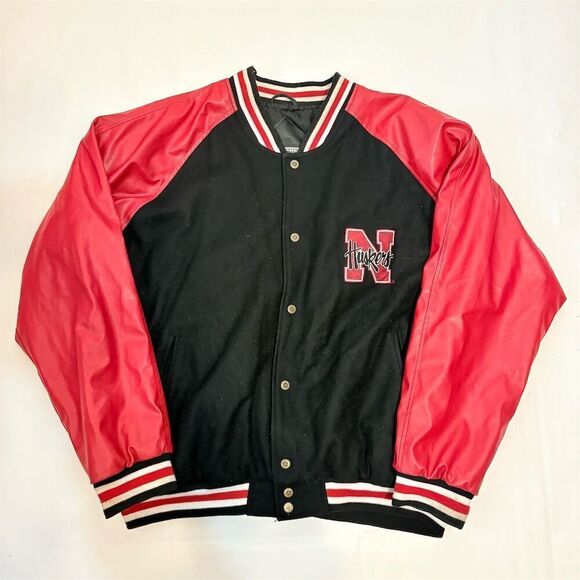 Vintage Steve & Barry's Nebraska Huskers Varsity Jacket‎ XL - Picture 1 of 11